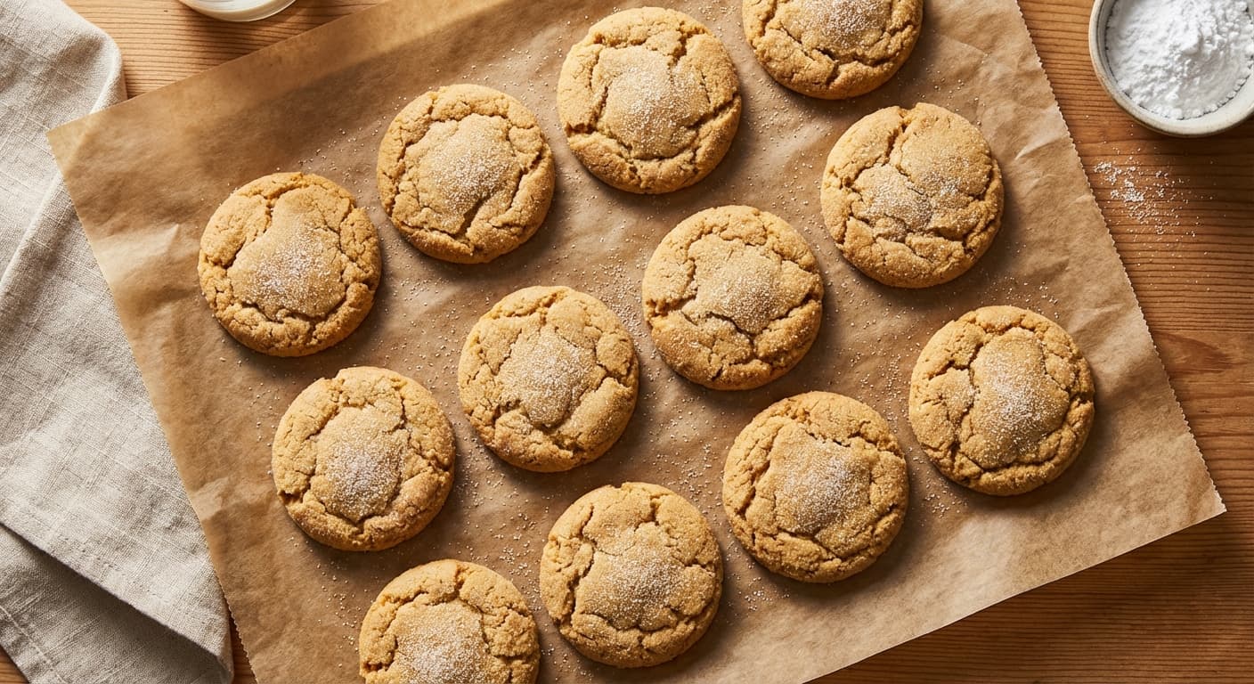 Classic sugar cookies dusted with vanilla sugar